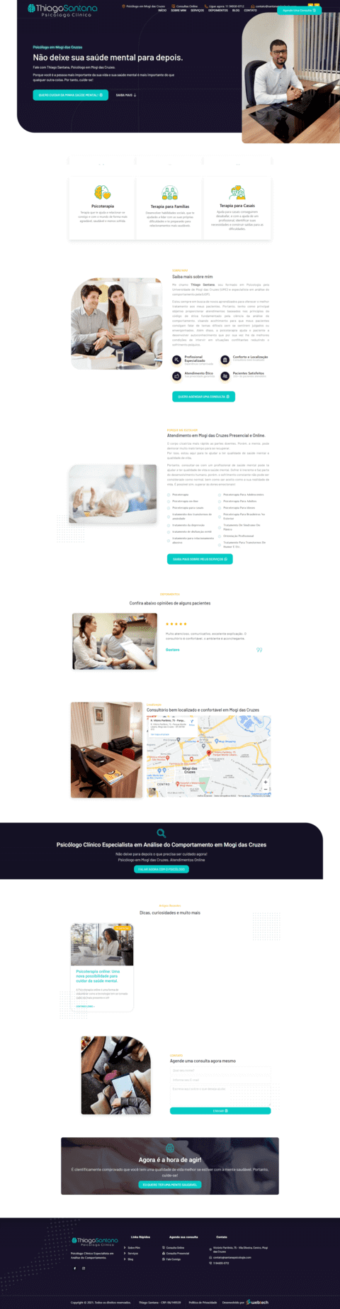 Criação de sites e blogs